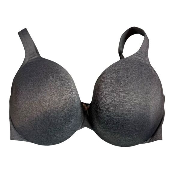 Cacique Womens Lightly Lined Full Coverage Bra Plus Heather Gray Size 38DDD - Picture 1 of 8